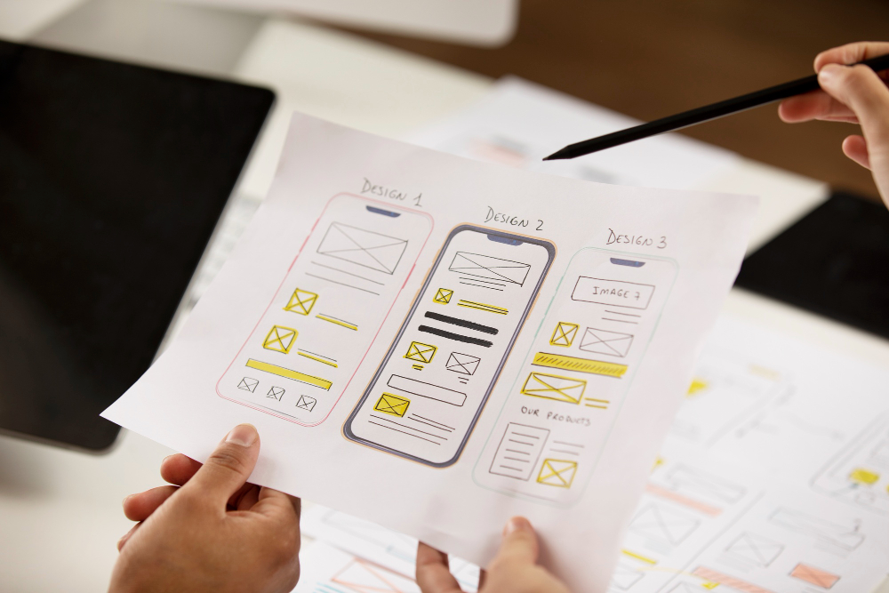 AI-powered user experience diagram showing personalized content delivery