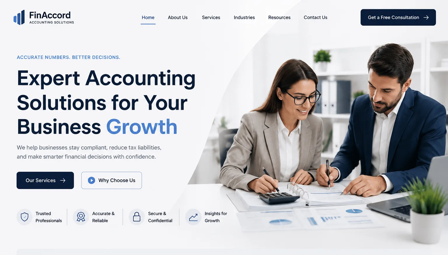 Website development for the accounting firm uk