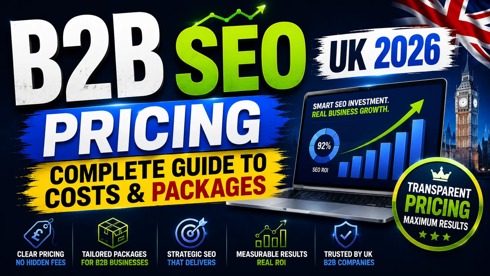 B2B SEO Pricing UK 2026 guide