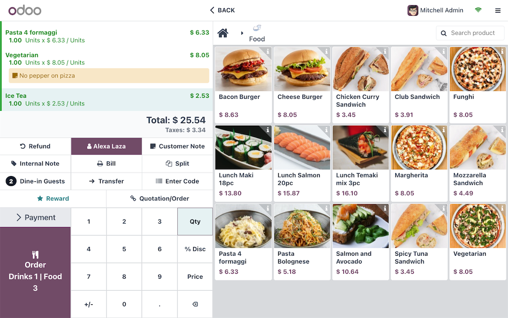 point of sale for the fastfood restaurants uk