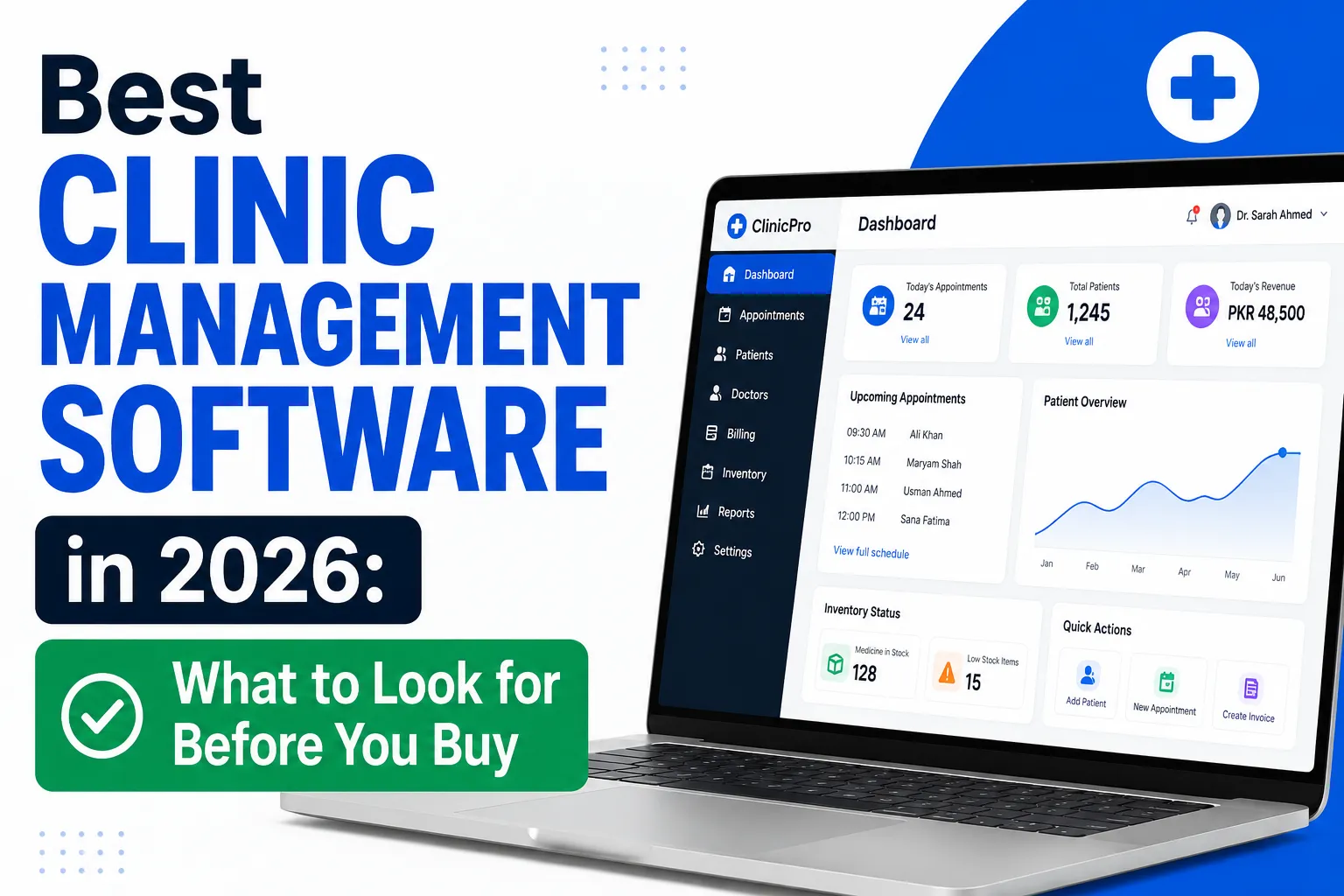 Comparison of clinic management software features and pricing for small UK clinics in 2026