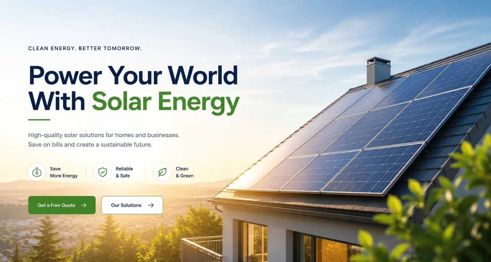 Website development for the uk solar company
