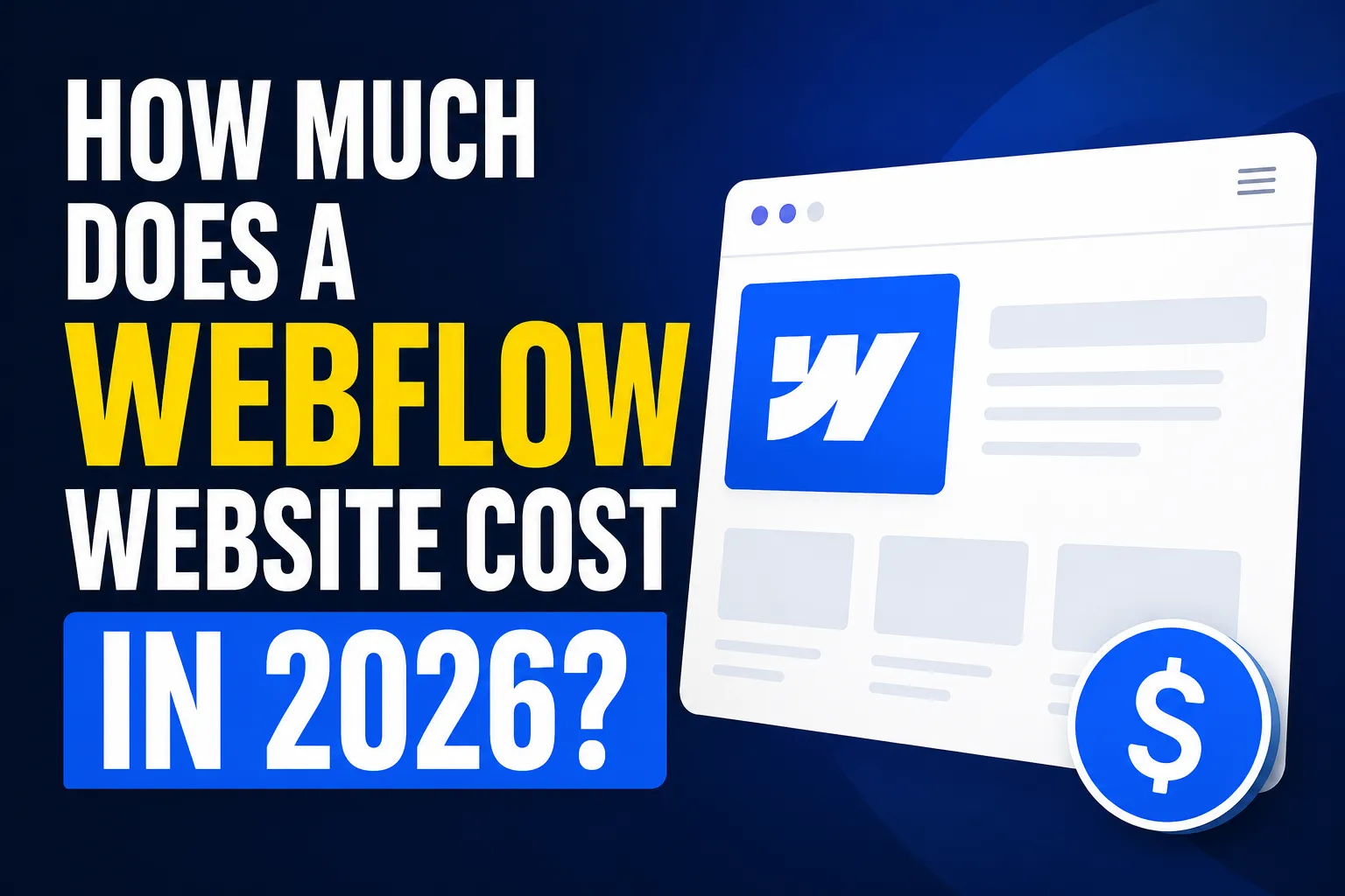 Webflow website cost breakdown 2026