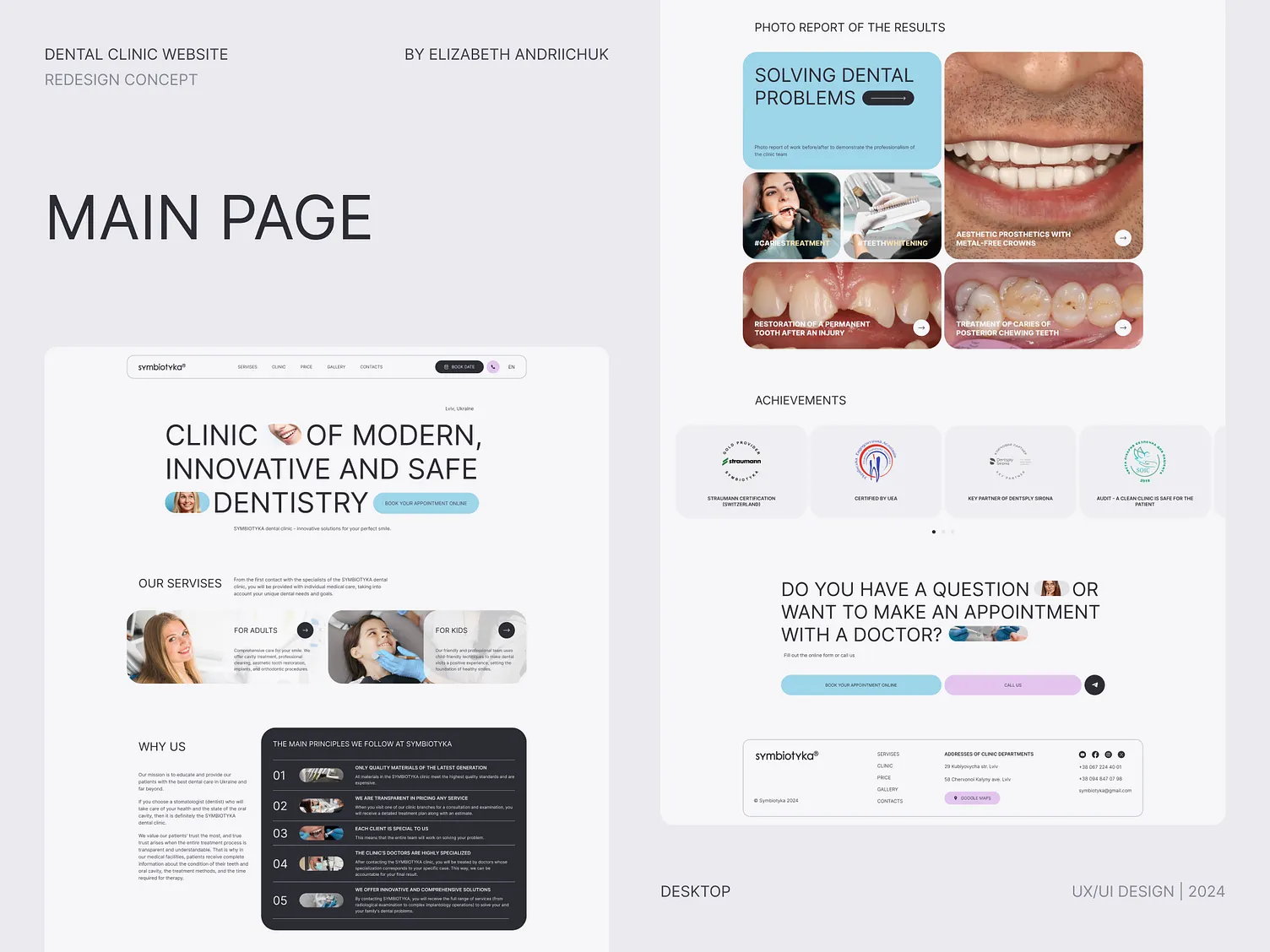 BrightSmile Dental Care website design for UK, Europe, and USA dental practices