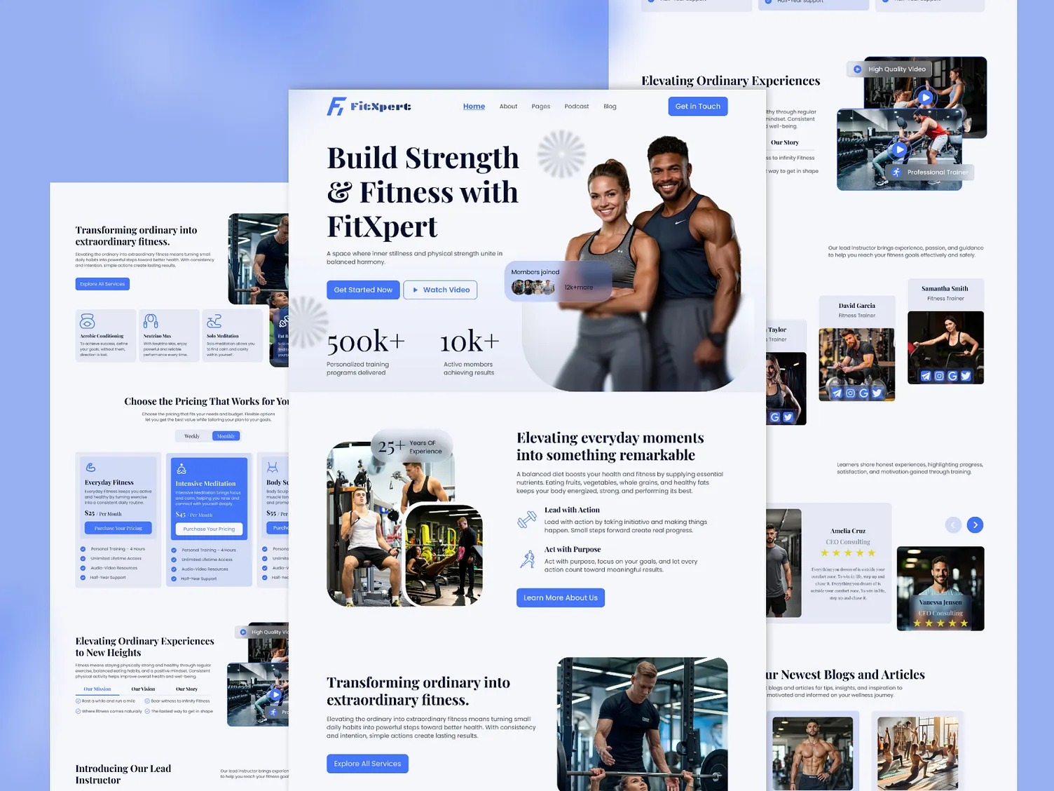 Elevate Muscle Lab gym website for UK, Europe, and USA training brands