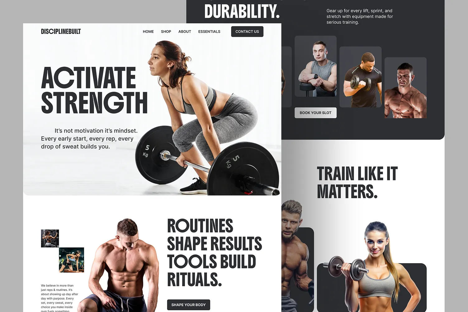 Iron Pulse Fitness web design for UK, Europe, and USA gyms