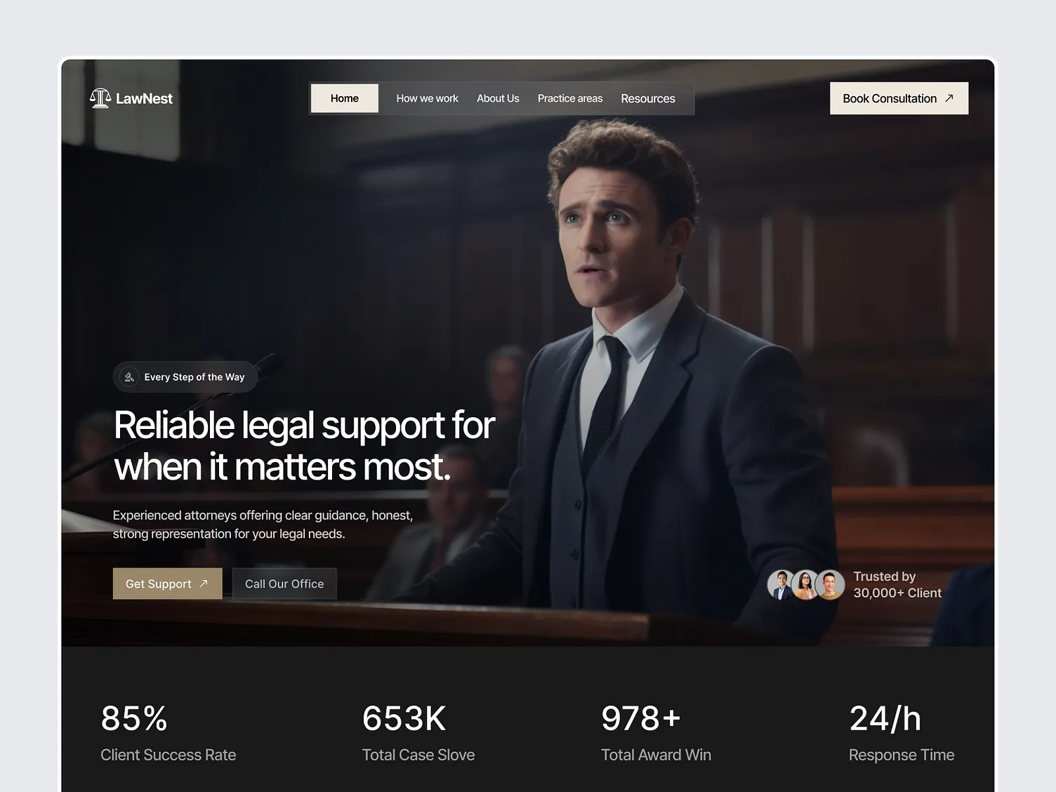 Lawnest law firm website for UK, Europe, and USA legal teams